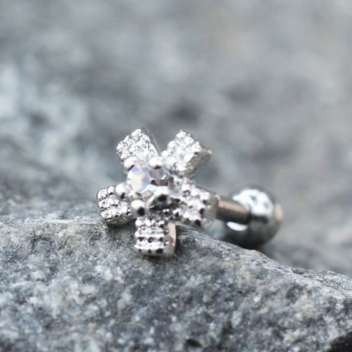 Dazzling Flower Cartilage Earring